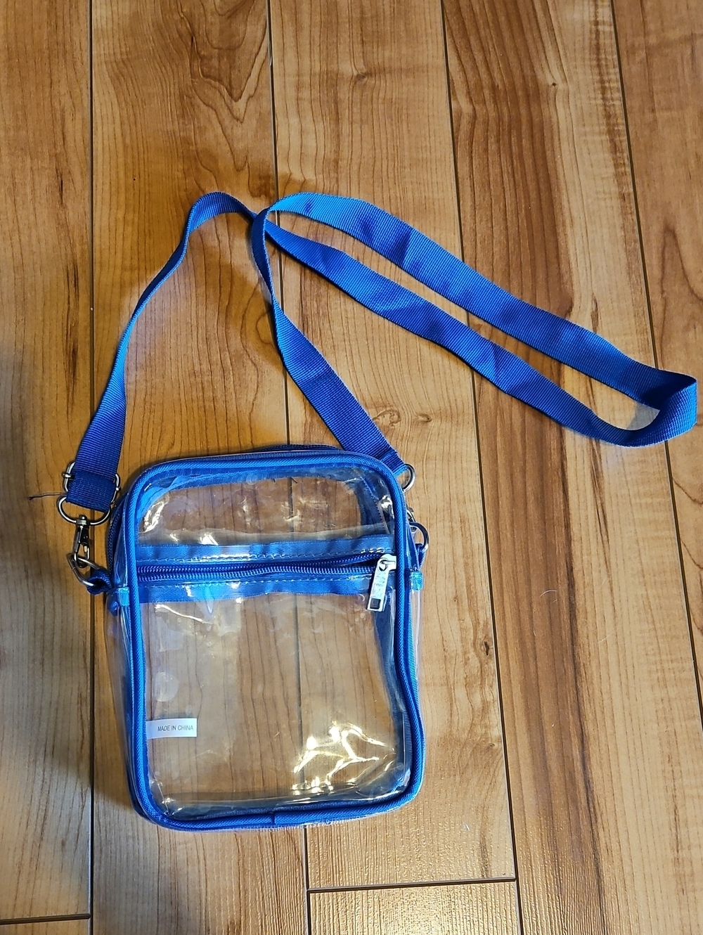 Clear Blue Crossbody Bag